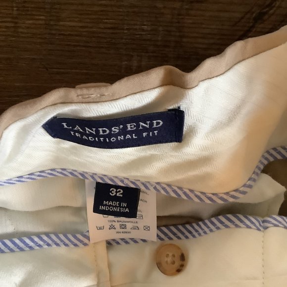 Lands End Classic Pleated Pants size 32 - Picture 4 of 4